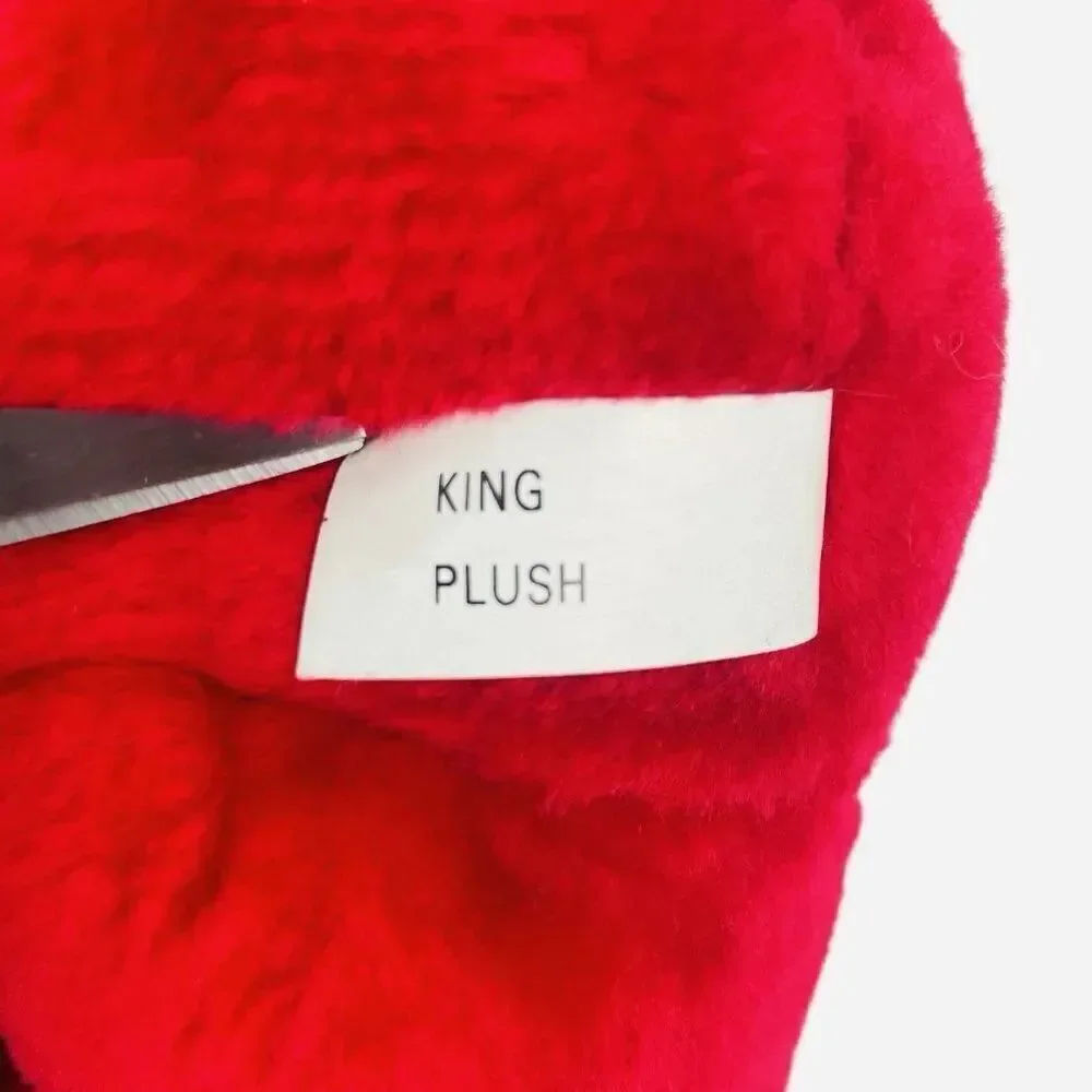 Vintage 1980s King Plush Red Devil Halloween Pumpkins Cape Jack O Lanterns Cute